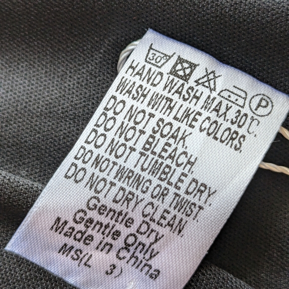 Baonmy Women's Cropped Top Sz XXS Corset Black Sheer Long Pleated Sleeves T-2 - Picture 7 of 11